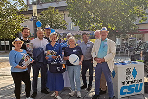 Angelika Niebler in Schongau beim Wahlkampf