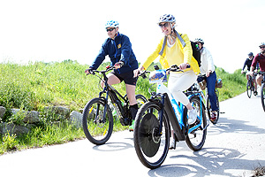 Markus Söder und Angelika auf Radltour